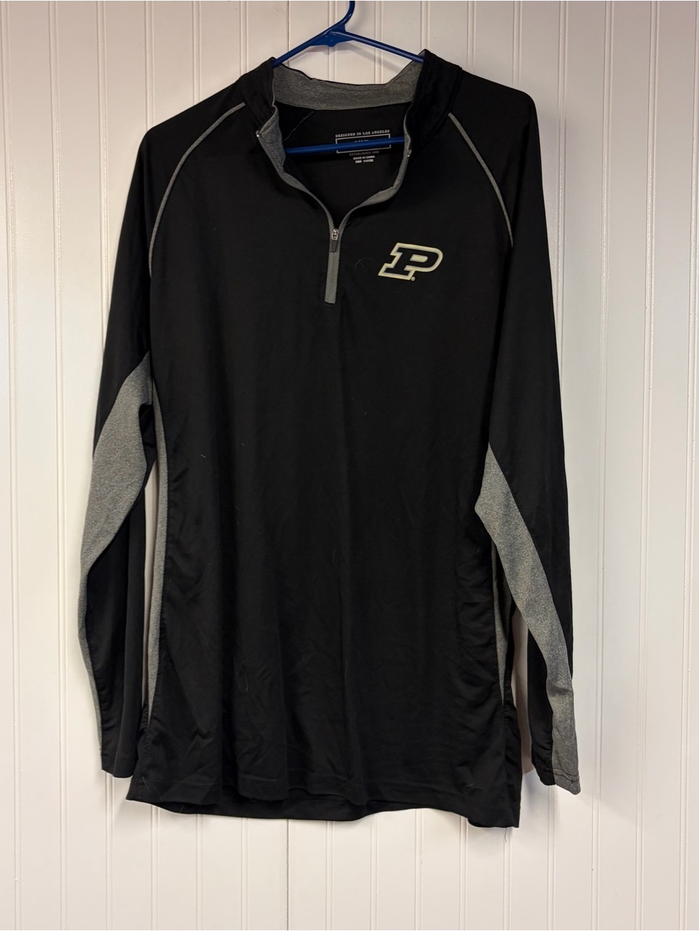 Purdue Black Quarter-Zip Pullover XXL